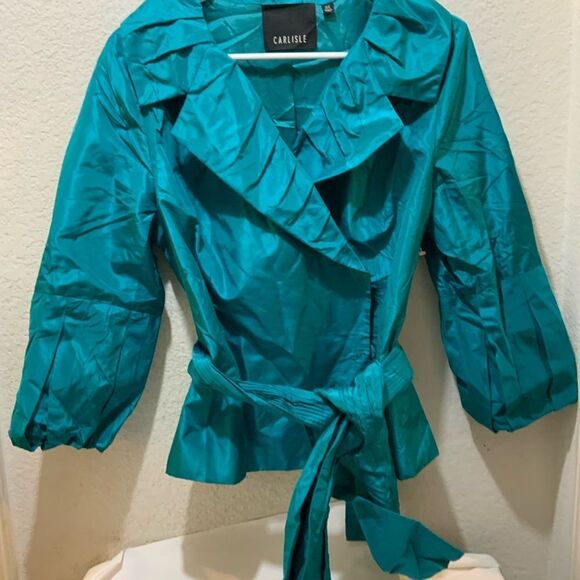 Carlisle  top tie waist size 14 Top in Blue - Picture 3 of 10